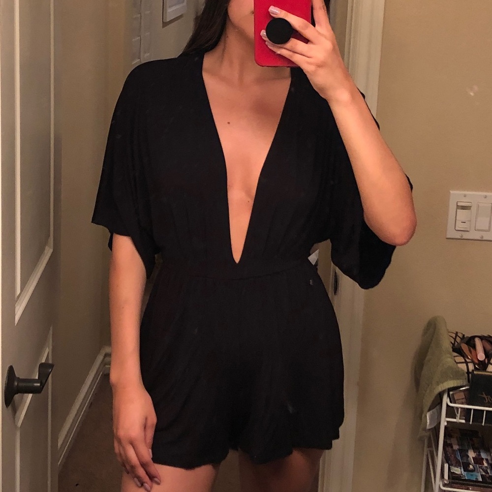 TOPSHOP low cut romper